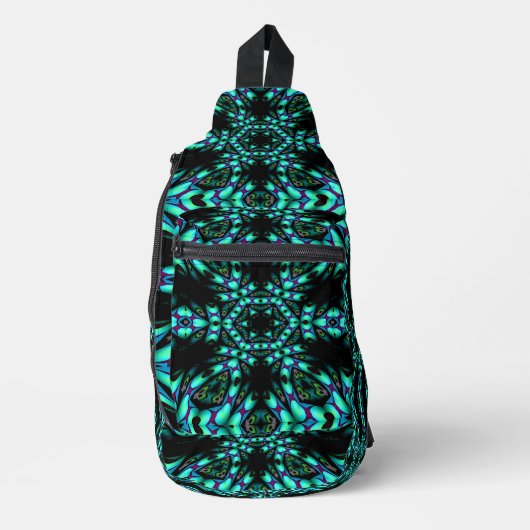 Kaleidoskop Blue Sling Bag (Vorderseite)