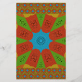 Kaleidoskop Blühen eine lebendige afrikanische Dru Briefpapier (Vorderseite)