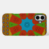 Kaleidoskop Blühen eine lebendige afrikanische Dru Case-Mate iPhone Hülle (Rückseite (Horizontal))