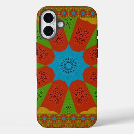 Kaleidoskop Blühen eine lebendige afrikanische Dru Case-Mate iPhone Hülle (Rückseite)