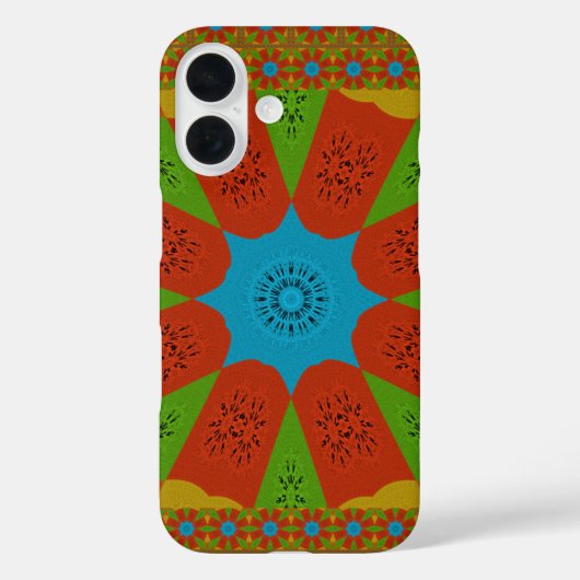 Kaleidoskop Blühen eine lebendige afrikanische Dru Case-Mate iPhone Hülle (Rückseite)