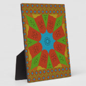 Kaleidoskop Blühen eine lebendige afrikanische Dru Fotoplatte (Seite)