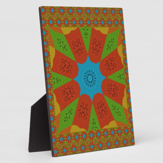 Kaleidoskop Blühen eine lebendige afrikanische Dru Fotoplatte (Seite)