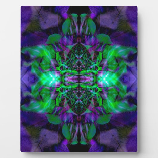 Kaleidoskop-Blume Fotoplatte (Vorderseite)