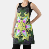 Kaleidoskop-Blume Gelb und Rosa Schürze (InSitu)