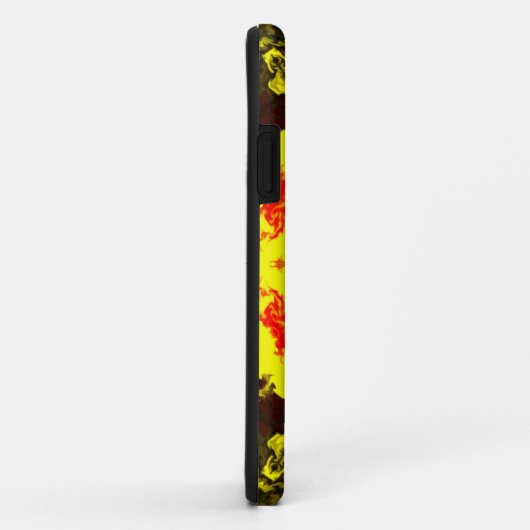 Kaleidoskop-Blume Gelb und Rot Case-Mate iPhone Hülle (Hinten/Rechts)