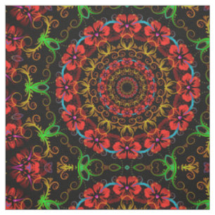 Kaleidoskop Blume Hibiskus I + Ihre Idee Stoff