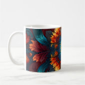 Kaleidoskop-Blume Kaffeetasse (Links)