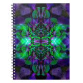 Kaleidoskop-Blume Notizblock (Vorderseite)