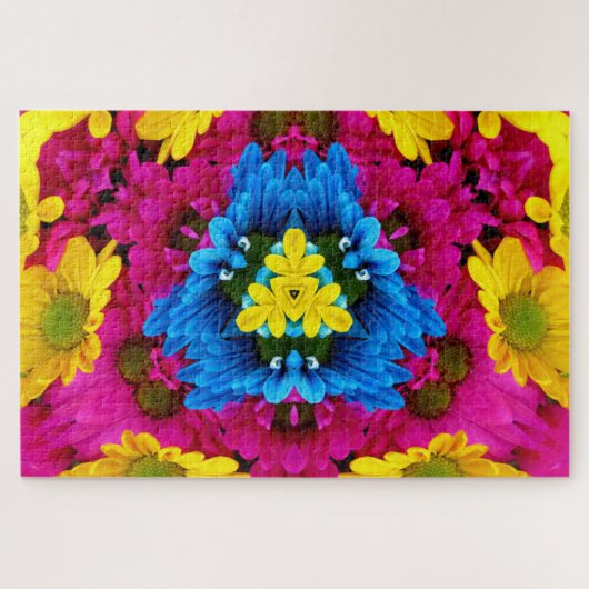 Kaleidoskop-Blume Puzzle (Horizontal)