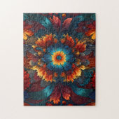Kaleidoskop Blumenfantasy Hypnotisches Muster Puzzle (Vertikal)