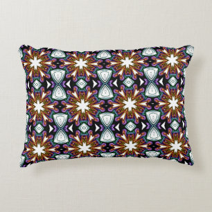 Kaleidoskop-Blumenmuster Dekokissen