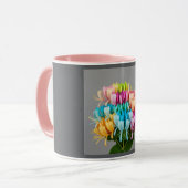 Kaleidoskop-Blüte Tasse (Vorderseite Links)