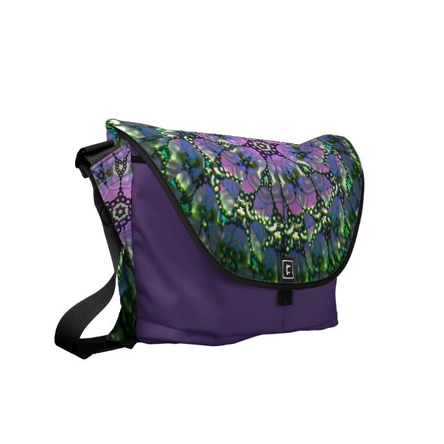Kaleidoskop-Bote-Tasche #2 Kuriertasche (Vorderseite links)