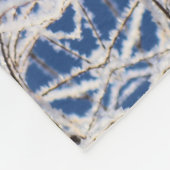 Kaleidoskop Bright Blue, White, Single Star Fleecedecke (Ecke)