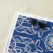 Kaleidoskop Bright Blue, White, Single Star Strandtuch (Beispiel)