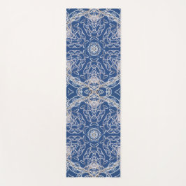 Kaleidoskop Bright Blue, White, Single Star Yogamatte
