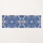 Kaleidoskop Bright Blue, White, Single Star Yogamatte (Vorderseite (Horizontal))