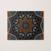 Kaleidoskop Brown Star Muster.. Puzzle (Horizontal)
