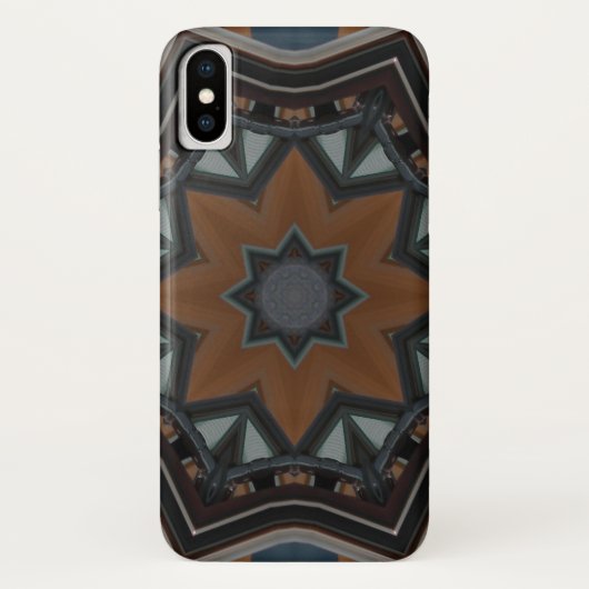 Kaleidoskop Brown Stern Case-Mate iPhone Hülle (Rückseite)