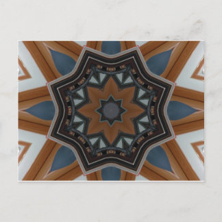Kaleidoskop Brown Stern Postkarte