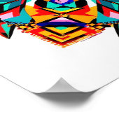 Kaleidoskop Burst: Ein moderner Tribal Mandala Poster (Ecke)