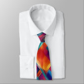 Kaleidoskop Burst Neck Tie Krawatte (Gebunden)