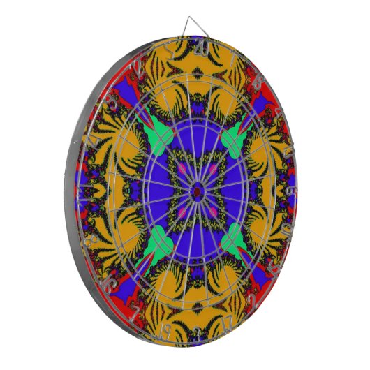 Kaleidoskop Dartscheibe (Vorderseite Links)
