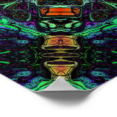 Kaleidoskop der Farben Poster (Ecke)