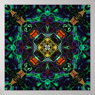 Kaleidoskop der Farben Poster