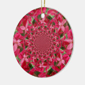 Kaleidoskop der Krimson: Blume der Blutmilch Keramik Ornament (Links)