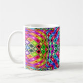 Kaleidoskop des farblich angepassten Text-Monogram Kaffeetasse (Links)