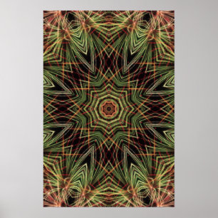 "Kaleidoskop des Grün" Poster