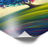 Kaleidoskop des Herz-Tree Fotodruck (Ecke)