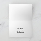 Kaleidoskop Design Bright Yellow Star Feiertagskarte (Innenseite)