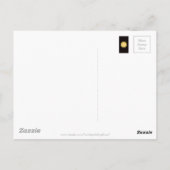 Kaleidoskop Design Bright Yellow Star Postkarte (Rückseite)