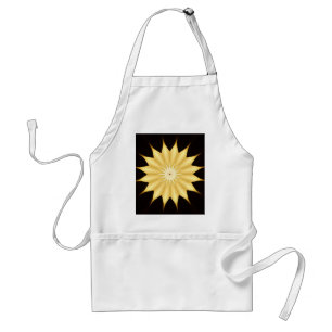 Kaleidoskop Design Bright Yellow Star Schürze