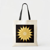 Kaleidoskop Design Bright Yellow Star Tragetasche (Vorne)