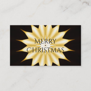 Kaleidoskop Design Bright Yellow Star Visitenkarte