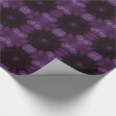 Kaleidoskop Design Chic Elegante Shiny Lila Geschenkpapier (Ecke)