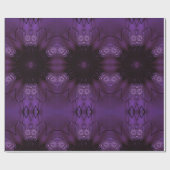 Kaleidoskop Design Chic Elegante Shiny Lila Geschenkpapier (Flach)