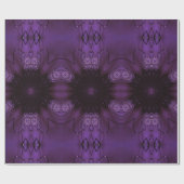 Kaleidoskop Design Chic Elegante Shiny Lila Geschenkpapier (Flach)