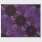 Kaleidoskop Design Chic Elegante Shiny Lila Geschenkpapier (Flach)