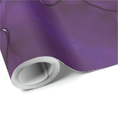 Kaleidoskop Design Chic Elegante Shiny Lila Geschenkpapier (Rolleneckpunkt)