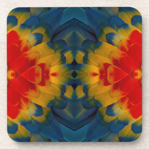 Kaleidoskop-Design des Scharlacharas Untersetzer