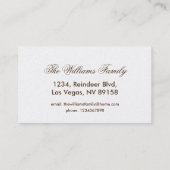 Kaleidoskop Design Dunkelgrün Braun Visitenkarte (Rückseite)