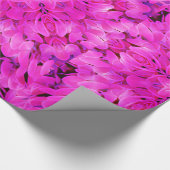 Kaleidoskop Design Hot rosa Blumenkunst Geschenkpapier (Ecke)