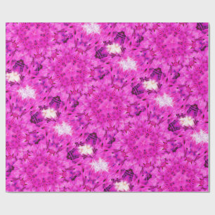 Kaleidoskop Design Hot rosa Blumenkunst Geschenkpapier