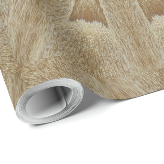 Kaleidoskop Design Light Brown Rustikal Geschenkpapier (Rolleneckpunkt)