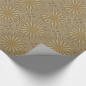 Kaleidoskop Design Light Brown Rustikal Geschenkpapier (Ecke)